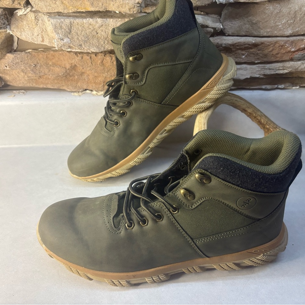 Reserved Olive Green Men's Boots